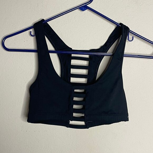 PINK Other - PINK Victoria’s Secret strappy caged sports bra size XS black